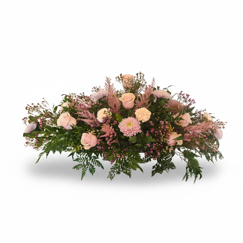 Pink Harmony Casket Spray