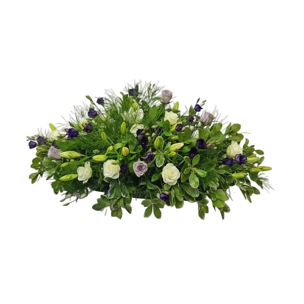 Amethyst Garden Casket Spray