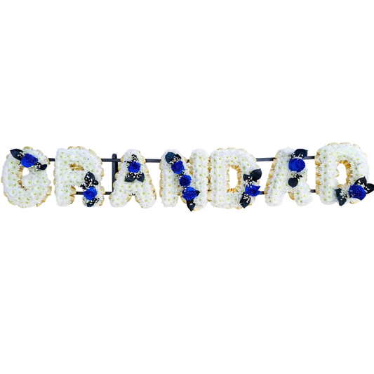 White Chrysanthemum GRANDAD Tribute