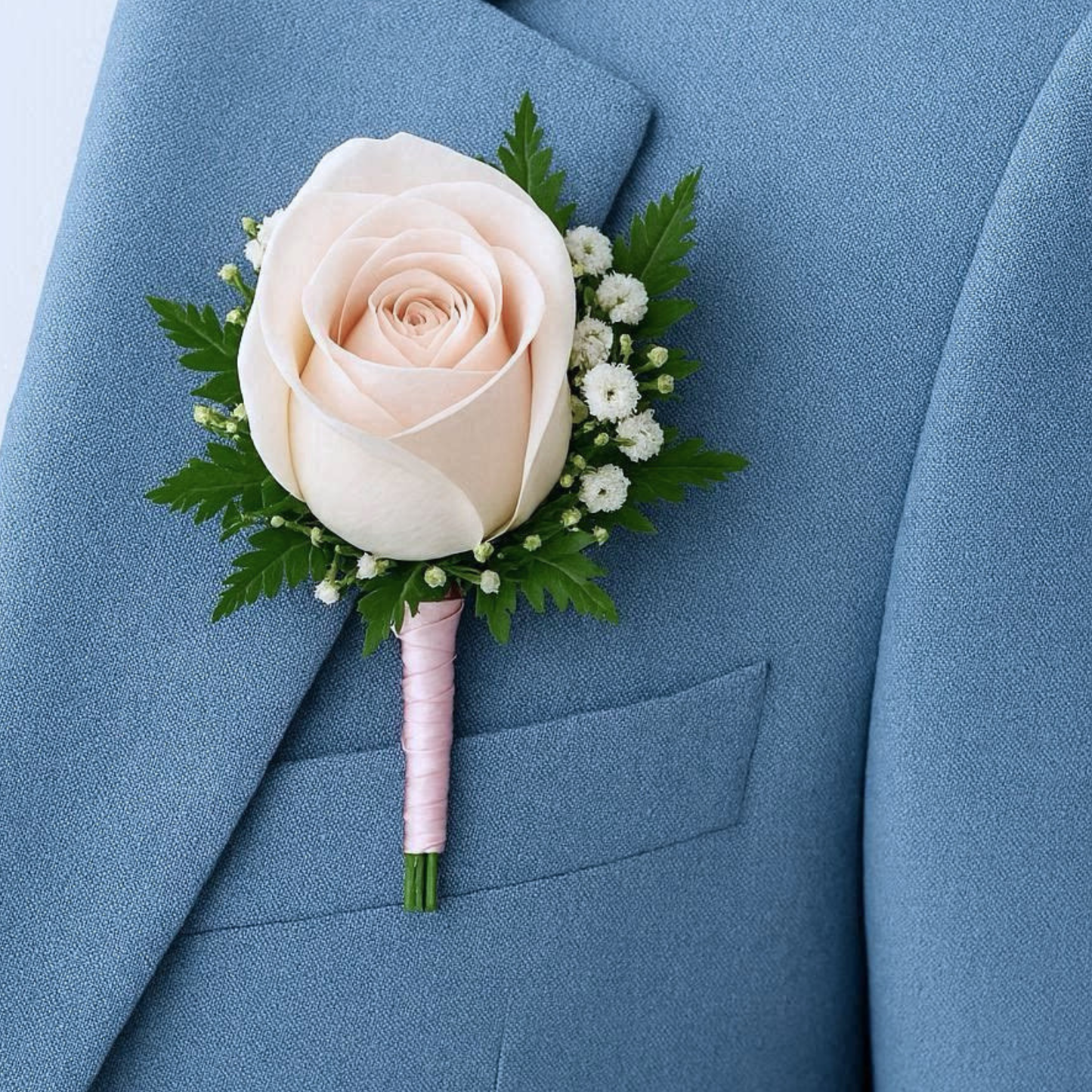 Single Premium Rose Button Hole